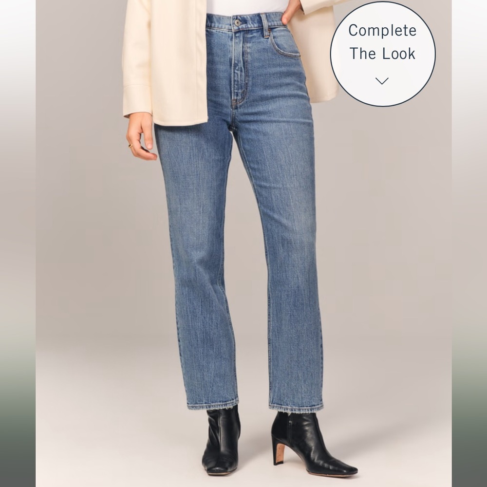 Abercrombie Ankle Straight Jeans